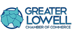 Greater Lowell Chamber of Commerce logo with a blue map outline next to the organization’s name in bold blue text, highlighting 128 Plumbing Partners as a trusted collaborator.
